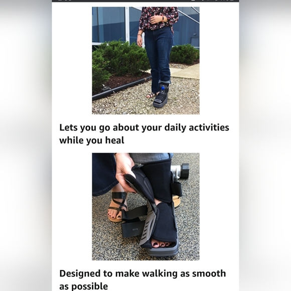 Advanced Orthopaedic Walker Boot Women's Size 8.5 to 11.5 - Picture 12 of 16